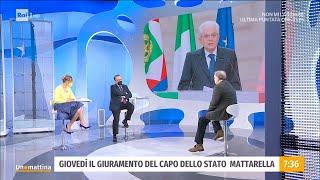 Giovedì il giuramento di Mattarella  Unomattina 31012022 [upl. by Ardnoed]