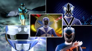 Top 10 Blue Rangers Morph Sequences  Power Rangers Morphs  Superheroes  Power Rangers Official [upl. by Lucier]