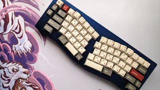 Typing Test Aquila  SpStar Polaris Purple L  PP Plate  ABS Cherry Keycaps [upl. by Daberath]