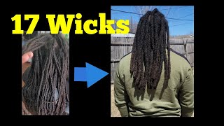 Combining Locs into 17 Wicks [upl. by Cusick]