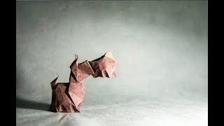 Origami Scottish Terrier by Hoang Tien Quyet [upl. by Hut]