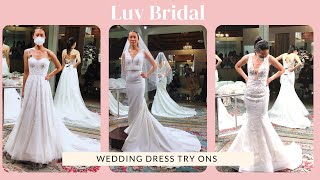 Luv Bridal wedding dress tryon  Pronovias wedding dress shopping part 2 [upl. by Joshi]