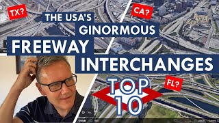 Top 10 GINORMOUS Freeway Interchanges in the US  and what you could fit into the same space [upl. by Ilaw]