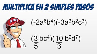 Multiplicacion de Monomios [upl. by Swope]