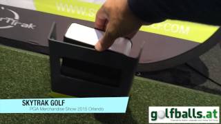 Skytrak Golf Simulator  2015 PGA Merchandise Show  golfballsat  golfsimulatorkaufen [upl. by Aerdnaeel]