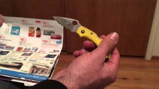 SPYDERCO DragonFly 2 Serrated H1 Sharppppp [upl. by Beulah]