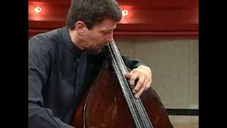 Bach Cello Suite No 1 III Courante  Jeff Bradetich double bass [upl. by Aliak241]