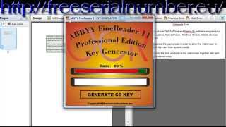 ABBYY FineReader 11 KeyGen [upl. by Zahc]