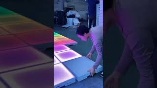 Installing LED Dance Floor is so easy leddancefloor ledfloor djfloor indiadjfloor djviral dj [upl. by Ellora]