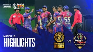 Lanka T10 Super League 2024 I Match 12 Highlights I Hambantota Bangla Tigers vs Nuwara Eliya Kings [upl. by Lurlene679]