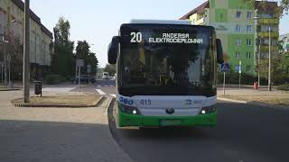 Poland Białystok bus 20 ride from Batalionów Chłopskich to 1000 lecia PP [upl. by Dric]