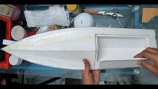 Homemade rc boat from start to finish RCAIRPROJECT rcboat boat drone shorts bmw hobby [upl. by Anreval]