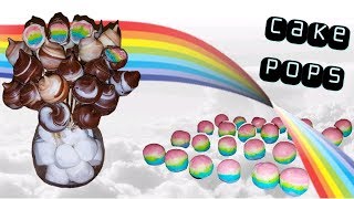 Rainbow Cake Pops  Vanilla Cake [upl. by Simmonds]