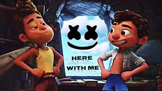 Luca x Alberto  Marshmello Here With Me Luca quot Emotional Animation Music Video quot [upl. by Sowell]