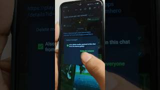 WhatsApp Delete Message For Everyone ✅ [upl. by Havard]