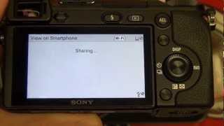 Sony NEX6 WiFi demo with Nexus 10 [upl. by Enneibaf]