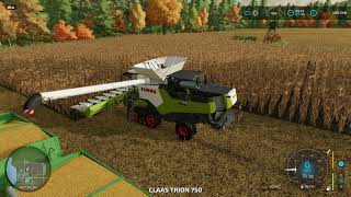 CLAAS TRION 750 Farming 2023 [upl. by Anillek]