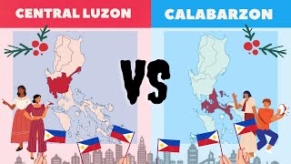 CENTRAL LUZON vs CALABARZON│Comparison Economy Culture Standard of Living Development etc [upl. by Zel]