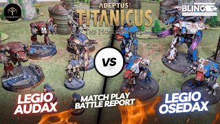 Adeptus Titanicus Match Play Battle Report  Osedax vs Audax 1500 points [upl. by Ecallaw]