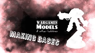 Making Bases Part 2 Really basic Greenstuff sculpting [upl. by Ynneh]