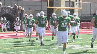 Football Minot State fall in homecoming game to 5 MinnesotaMankato [upl. by Archy]