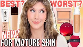 5 BEST amp WORST New Foundations for Mature Skin 2024  Foundation Roundup [upl. by Oniotna]