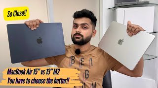 MacBook Air 15 vs 13 with M2 Chip Comparison Bigger is Better [upl. by Linzy285]