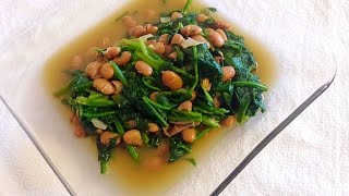 ESPINACAS MUY NUTRITIVAS CON FRIJOLESSPINACH [upl. by Yartnod]