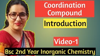 Coordination Compound  IntroductionBsc 2nd year free class inorganic chemistry Video1 Dr Sudesh [upl. by Anoli975]