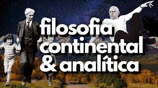 O que são Filosofia Analítica e Continental  Filosofia da Filosofia [upl. by Henghold]