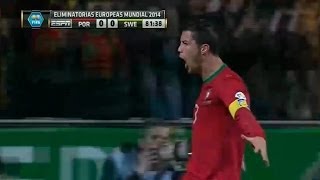 Suecia vs Portugal 23 All Goals amp Highlights 19112013 World Cup Qualification 2014 [upl. by Doolittle239]