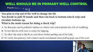 IWCF Level 4  Swabbing  Additional QuestionSS 24  IWCF  IADC  Well Control [upl. by O'Rourke557]