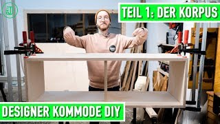 Designer Kommode selber bauen Teil 1  der Korpus  Jonas Winkler [upl. by Annyl8]