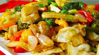 Vegetable Stir Fry  Sauteed Vegetables  Healthy Vegetarian Recipe  Kanaks Kitchen [upl. by Reave]