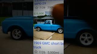 1969 gmc truck 5k miles 25000 nice truck [upl. by Gabel498]