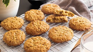 THE BEST CHEWY OATMEAL COOKIES with coconut [upl. by Ecyak]