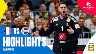 BEST GOALS OF THE TOURNAMENT 😍  France vs Iceland  Highlights  Mens EHF EURO 2024 [upl. by Chrissa]