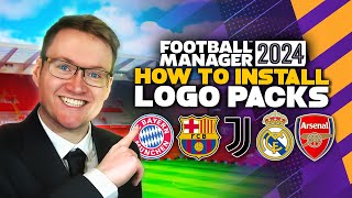 Logo Pack Install Guide Football Manager 2024  How to get real club badges and logos into FM24 [upl. by Kareem]