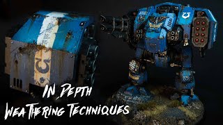 Ballistus Dreadnought  In Depth Weathering techniques  Grimdark  Leviathan [upl. by Aviv]