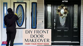 How to Paint A Front Door  A One Day Process Step by Step Tutorial [upl. by Aliahkim]