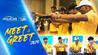 Meet and Greet with Chennai Super kings  Equitas Small Finance Bank [upl. by Nykal]