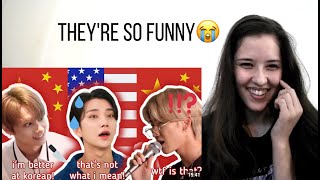 SEVENTEEN Foreign Line vs the Korean Language Reaction [upl. by Kezer]