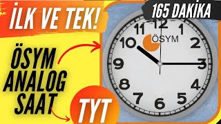 165 DAKİKA TYT SÜRE SAYACI ANALOG  YKS  İLK ve TEK [upl. by Gredel]