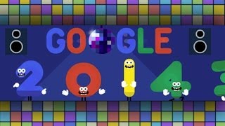 Happy New Years Eve 20132014 Google Doodle Part 2 HD [upl. by Keemahs]