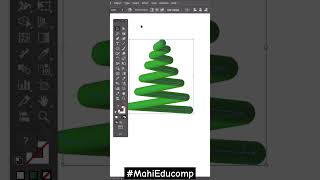 Adobe Illustrator Christmas Tree computerknowledge computer computereducation ytshort ytshorts [upl. by Neelyhtak318]