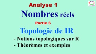 Nombres réels  Topologie de R Voisinage ouvert fermé adhérence compact densité dans R Cours [upl. by Myra]