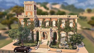 ITALIAN VILLA  Sims 4 Speed Build Stop Motion [upl. by Llezo]