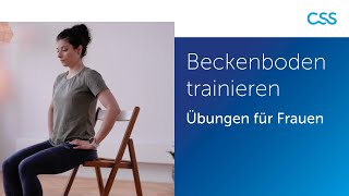 Beckenboden Frau I Anatomie amp Training [upl. by Mctyre]