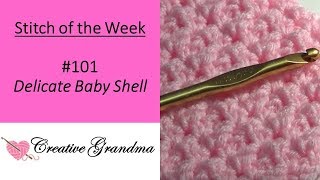 Stitch Of The Week Delicate Baby Shell Pattern [upl. by Evangelina]