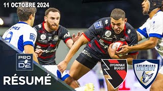 PRO D2  Résumé partie complète Oyonnax Rugby  Colomiers Rugby  J6  Saison 20242025 [upl. by Conners]